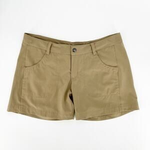 Patagonia Borderless Casual Khaki Shorts Gorpcore Women's Size 8